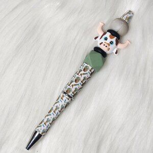 Cow Silicone Beaded Ink Pen